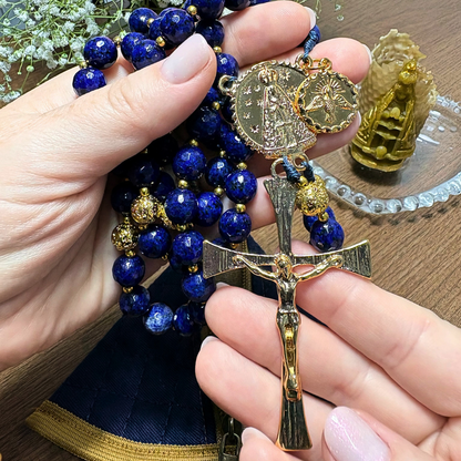 Terço Sagrado Nossa Senhora Aparecida - Pedras Naturais