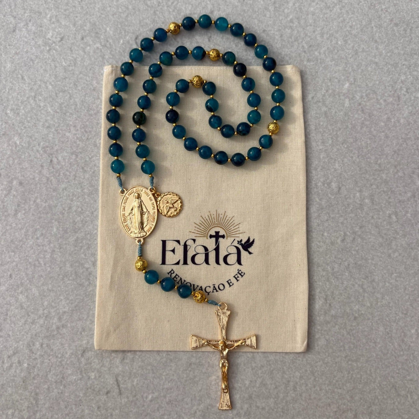 Terço Sagrado Nossa Senhora das Graças - Pedras Naturais