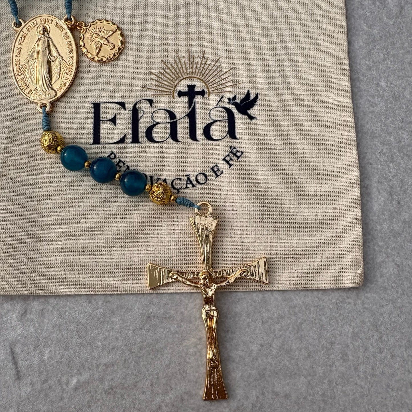 Terço Sagrado Nossa Senhora das Graças - Pedras Naturais