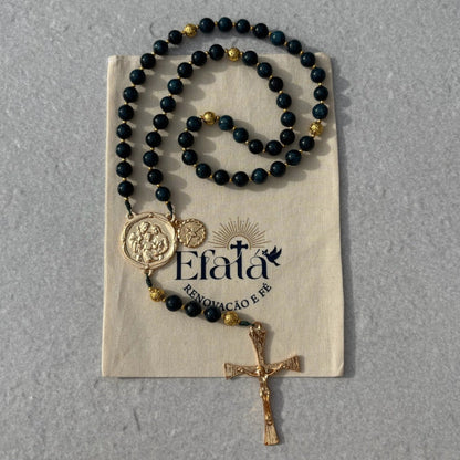 Terço Sagrada Família - Pedras Naturais